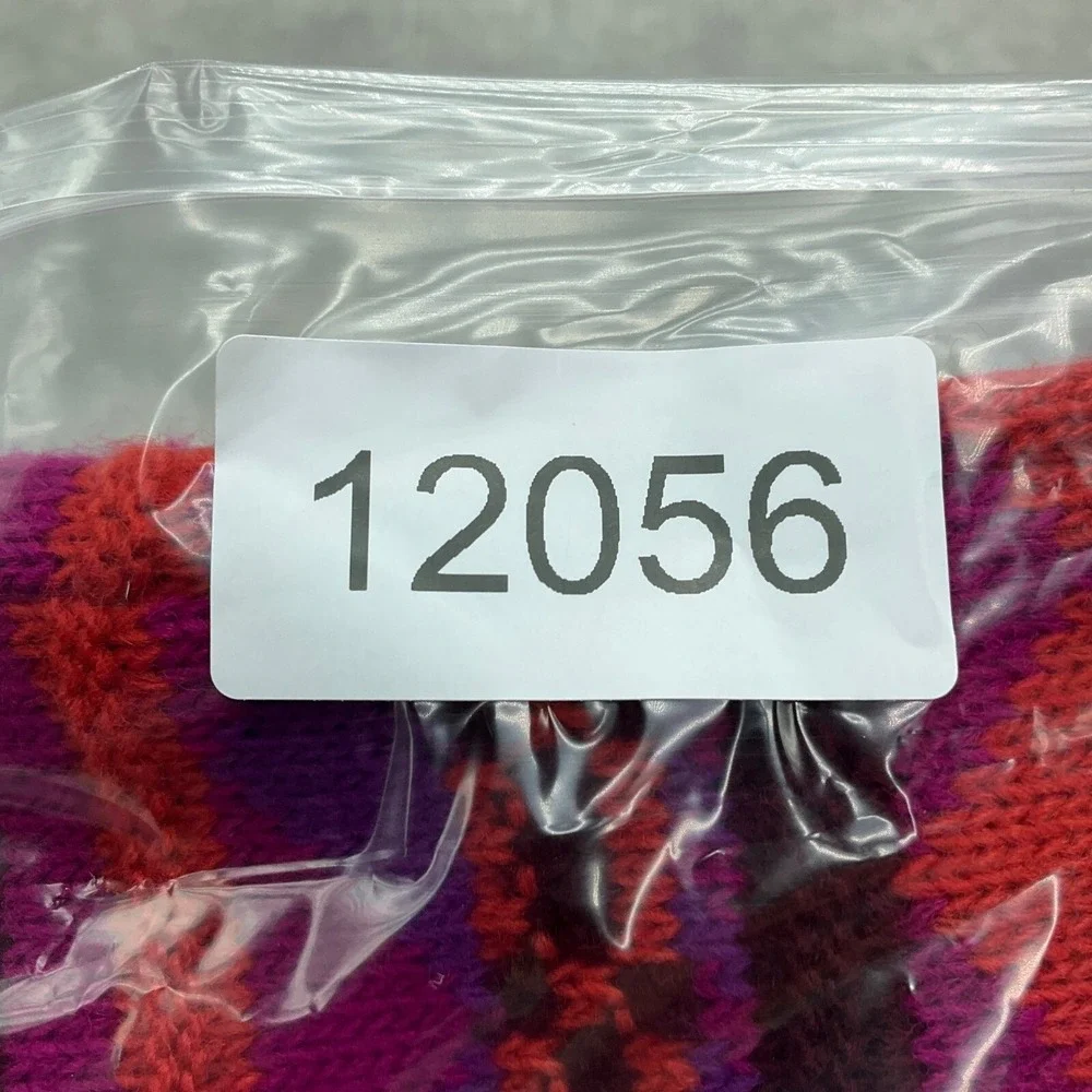 SWAK Skirt Women Medium Pink Orange Diamond Knit Statement Vibrant Mini‎ Stretch